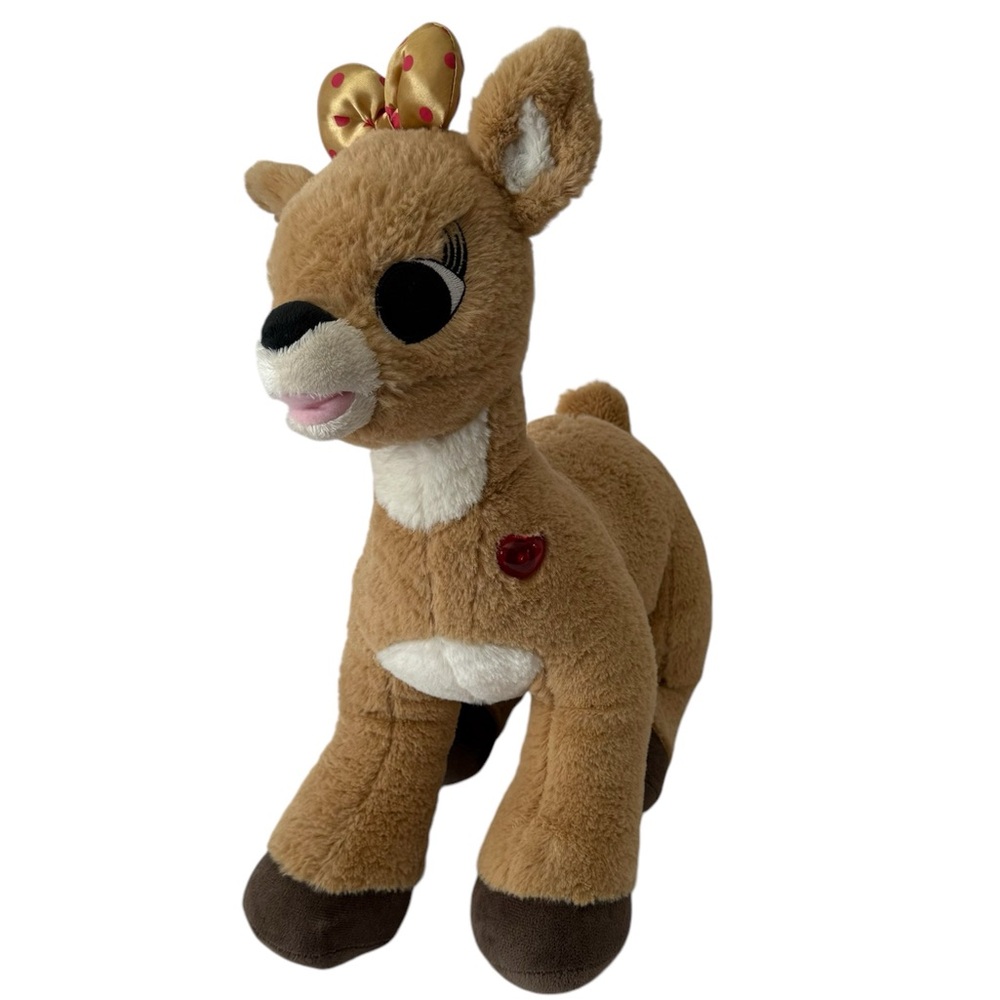 Build A Bear 15" Clarice Plush Rudolph the Red-Nosed Reindeer Christmas Toy Gift